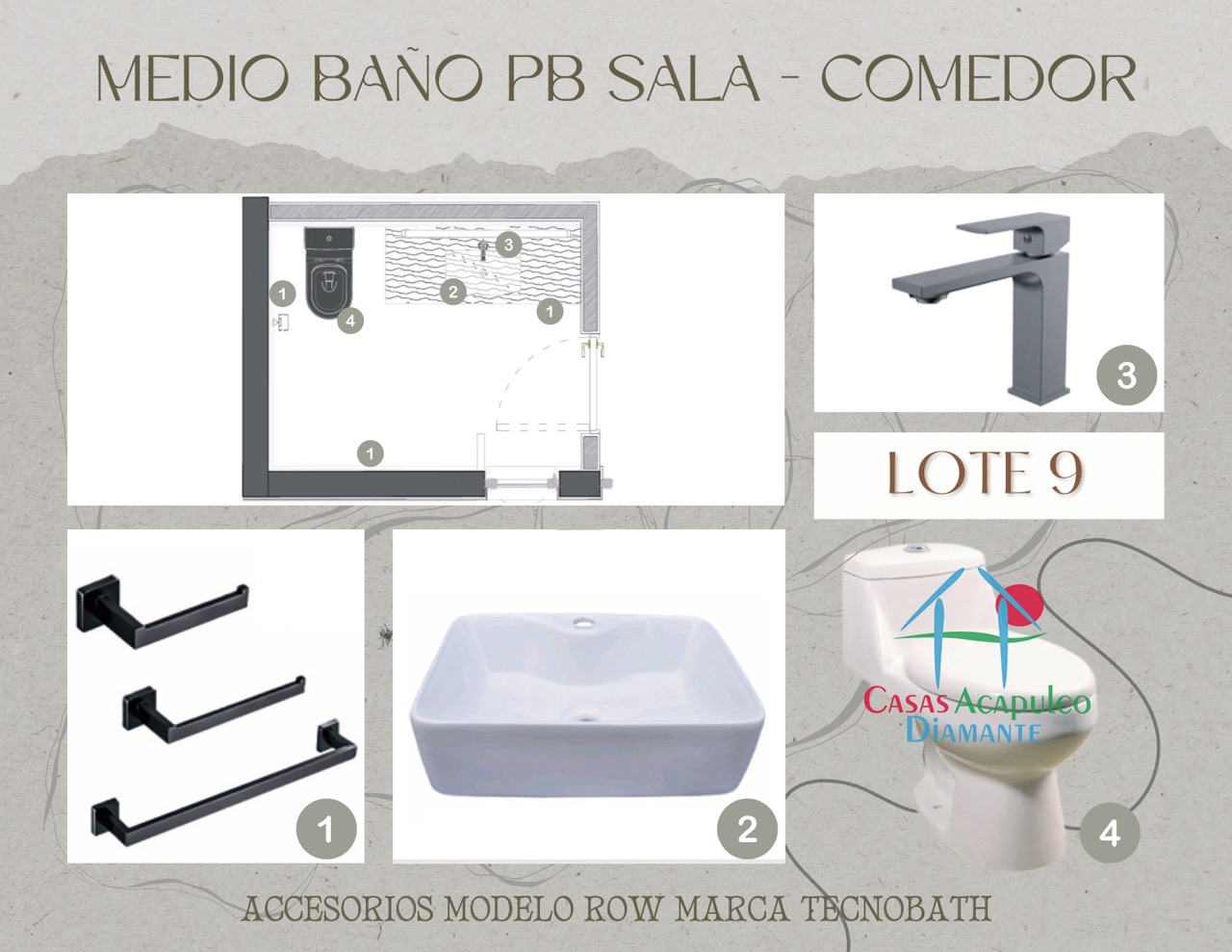 Paradiso Residences Ensueño 9 - Modelo accesorios baños 7